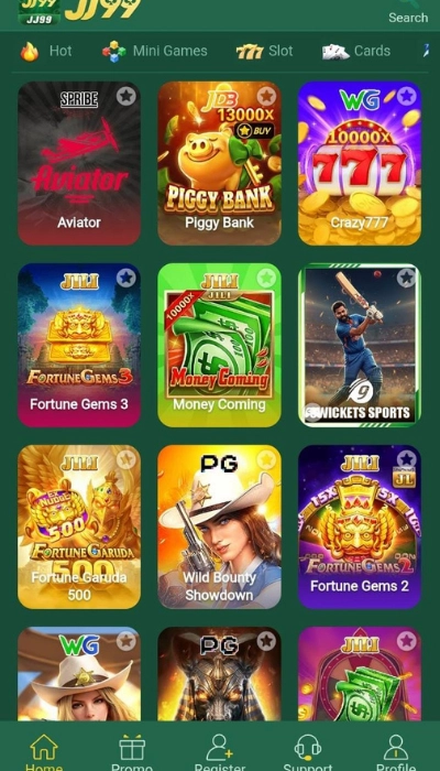 jj99 game dishboard image