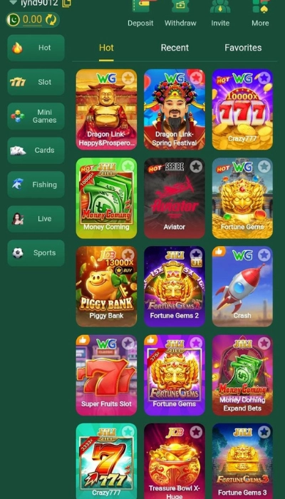 zh88 game dishboard imge